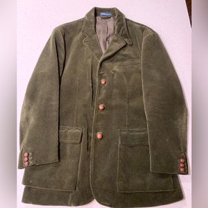 Polo Ralph Lauren Heavy Corduroy Hunting Sports Coat - L - Hunter Green